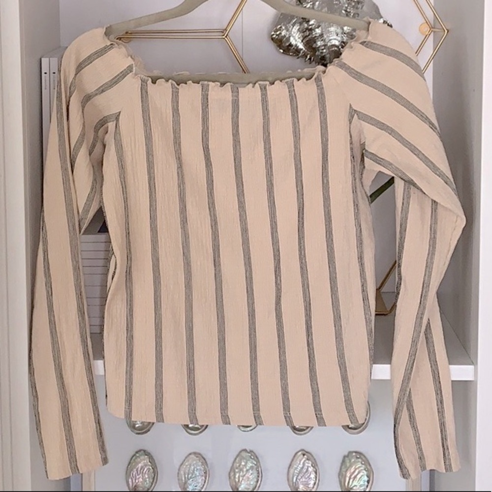 London's Primark purchased, off the shoulder top